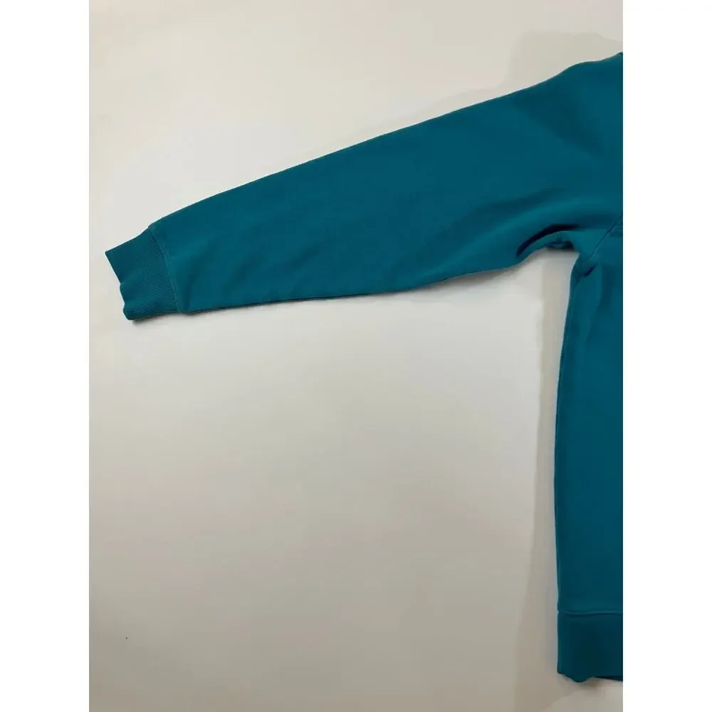Columbia Men’s M Teal Quarter Zip Pullover Sweatshirt Embroidered Logo